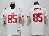 Women Nike San Francisco 49ers 85 Kittle White Vapor Untouchable Limited Jersey,baseball caps,new era cap wholesale,wholesale hats
